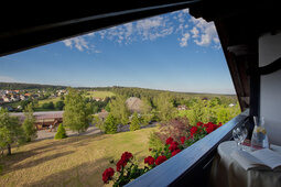 Blick vom Balkon